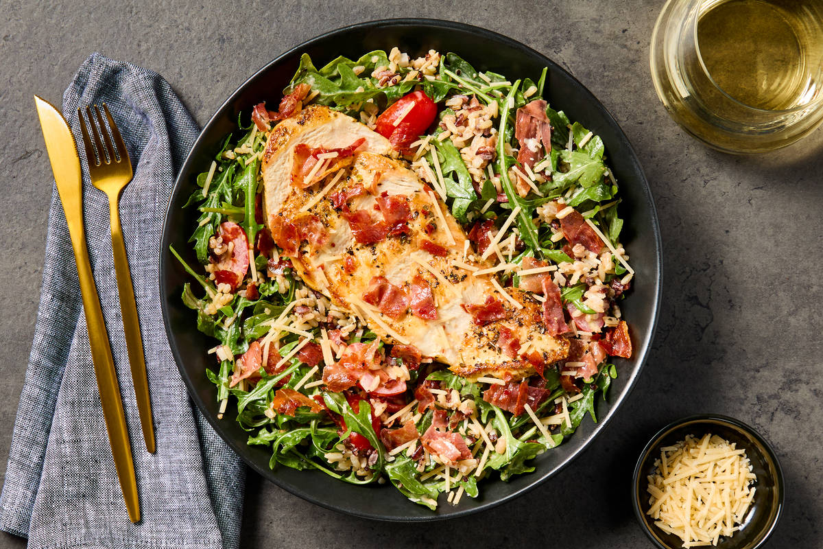 Chicken & Crispy Prosciutto Grain Bowls