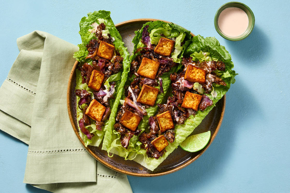 Moo Shu Tofu Lettuce Wraps