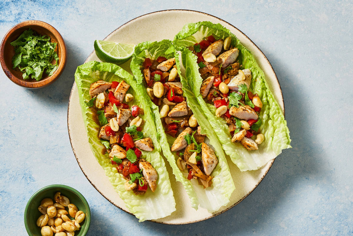 Sweet Chili Chicken Lettuce Wraps
