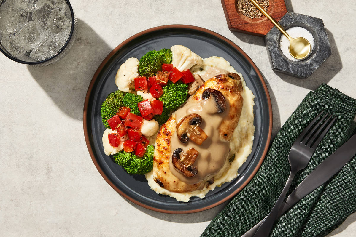 Mushroom & Onion Cream Chicken Breast
