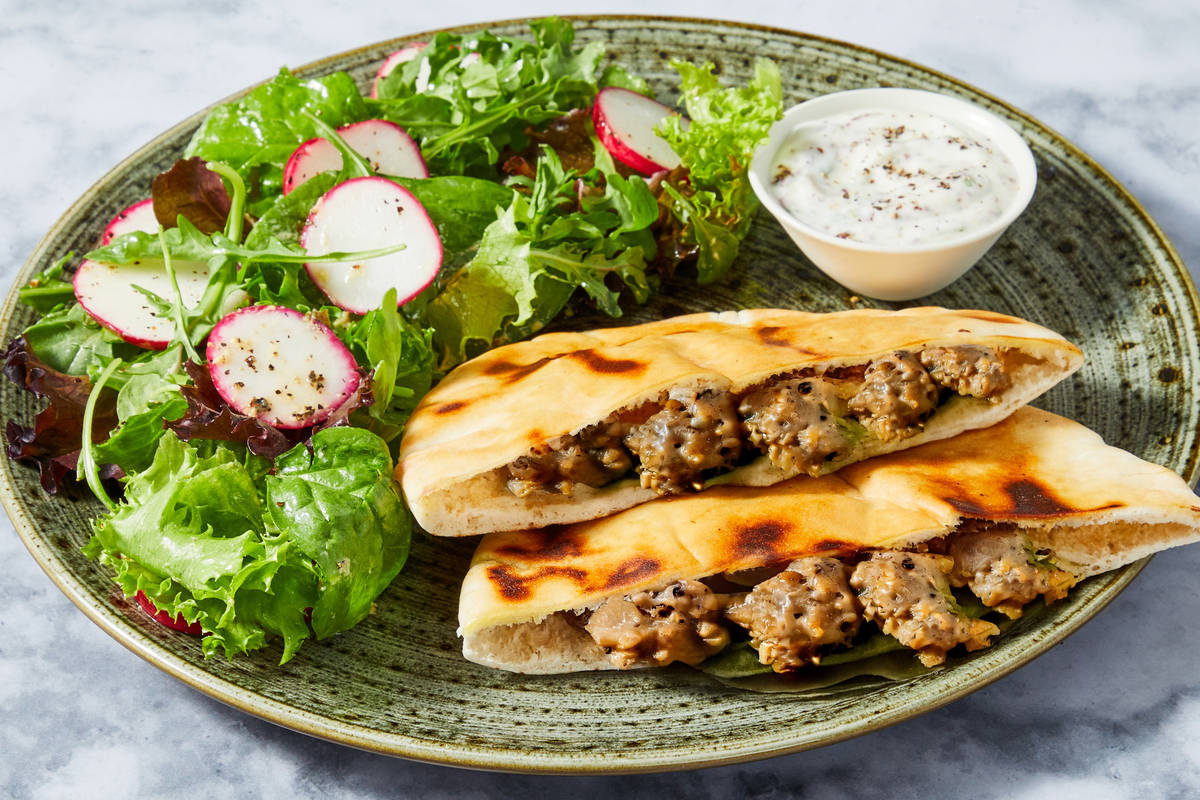 Lebanese-Style Turkey-Stuffed Pitas