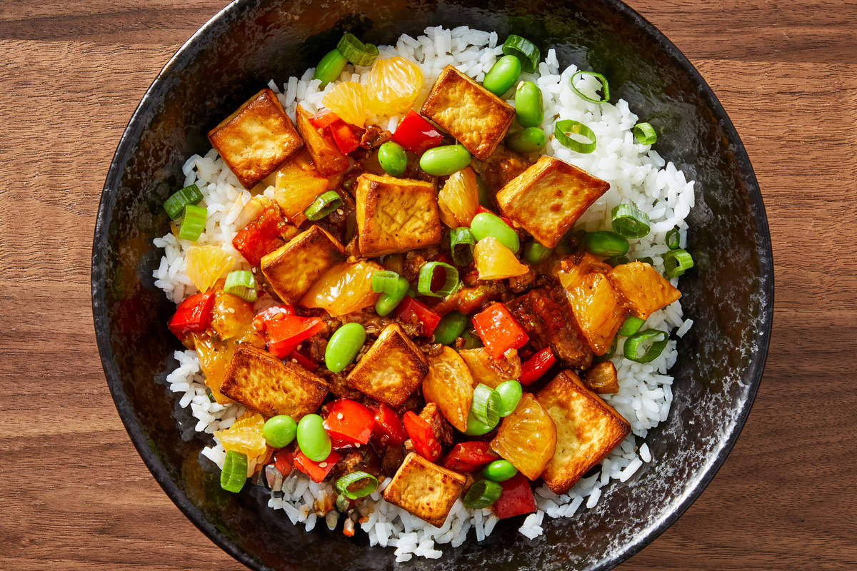 Szechuan-Hoisin Tofu & Rice Bowls