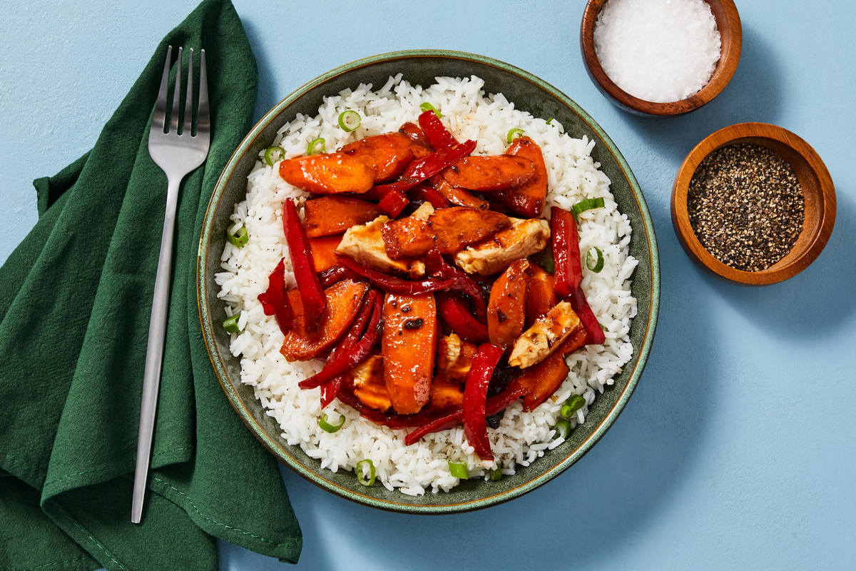 Tangy Ginger Chicken & Pepper Stir-Fry