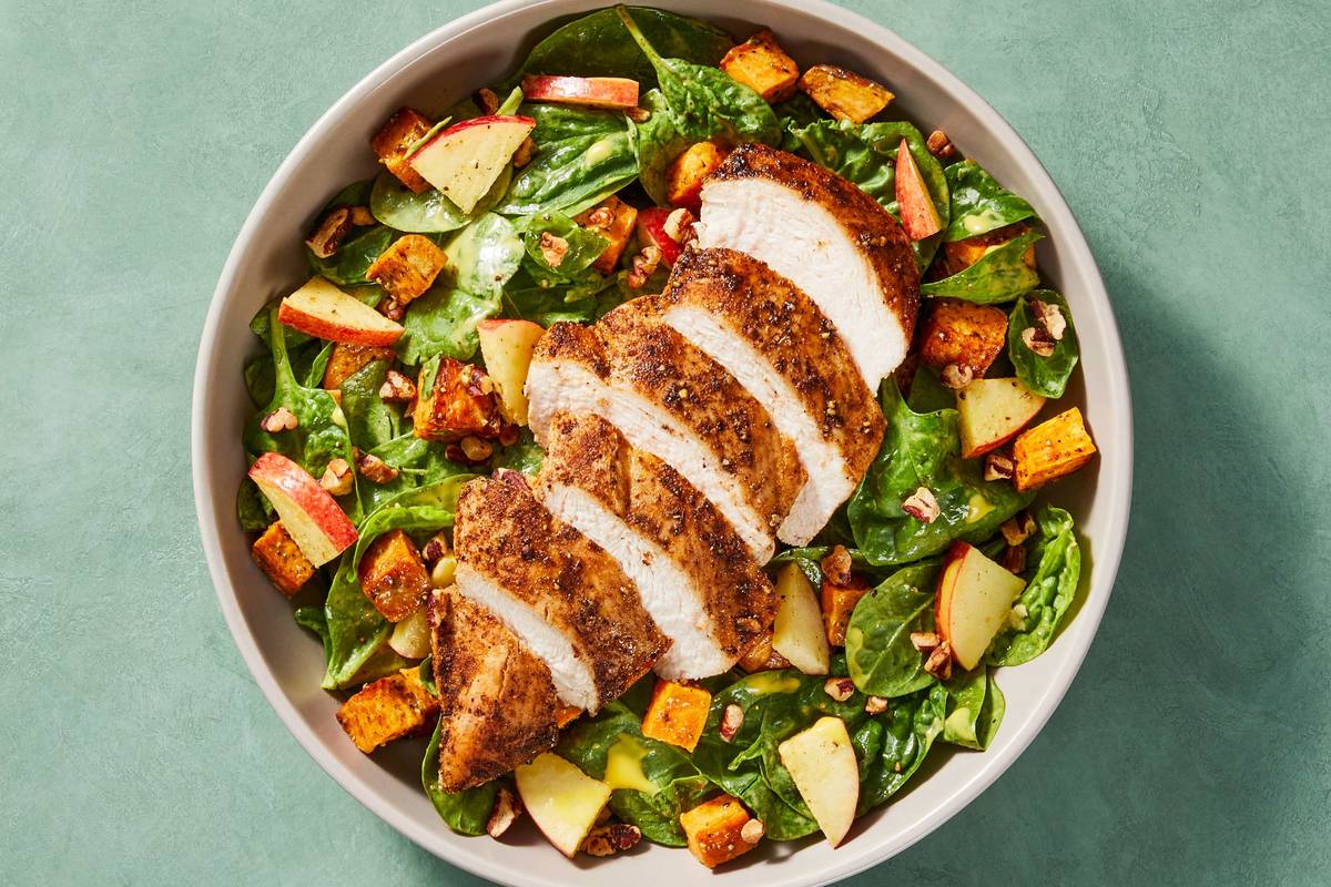 Orchard Chicken Spinach Salad