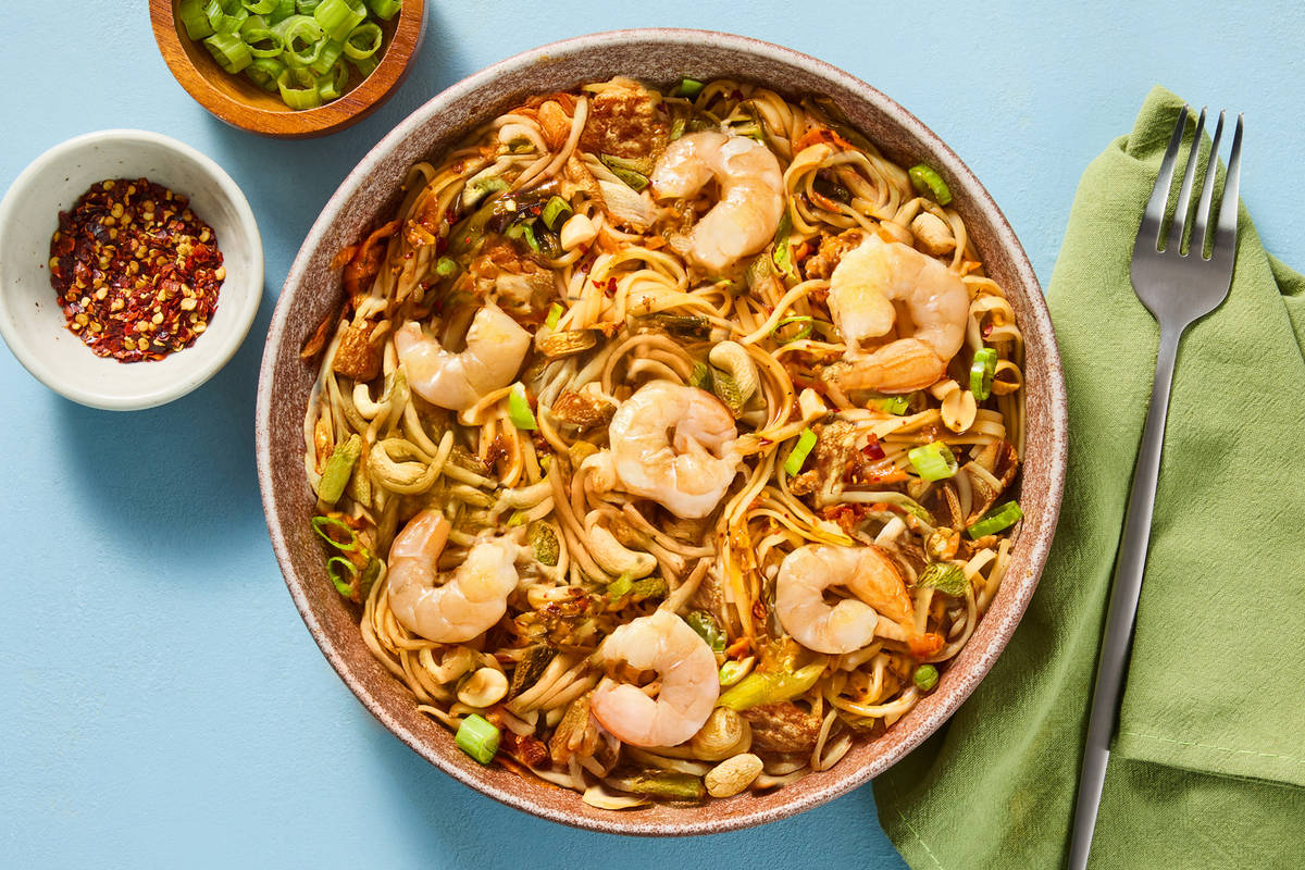 Peanut Shrimp Noodle Stir-Fry