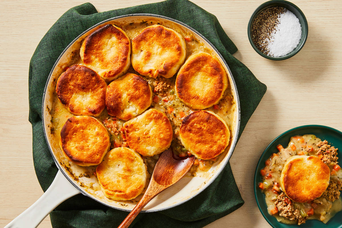 Homestyle Turkey & Biscuit Pot Pie