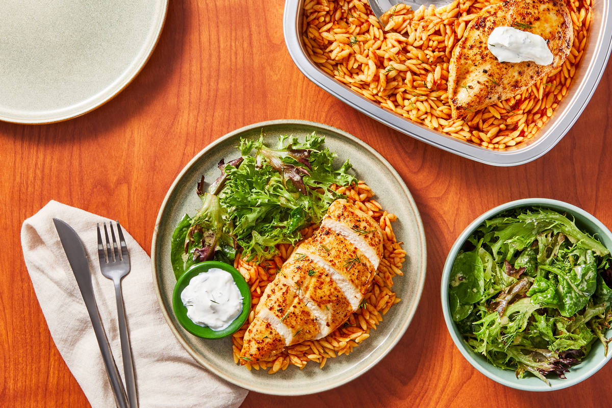 Chicken Orzo Paprikash