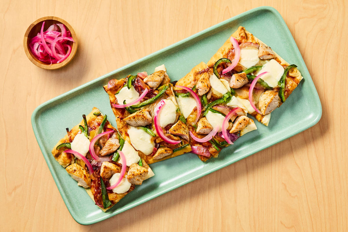 BBQ Pineapple & Chicken Flatbreads