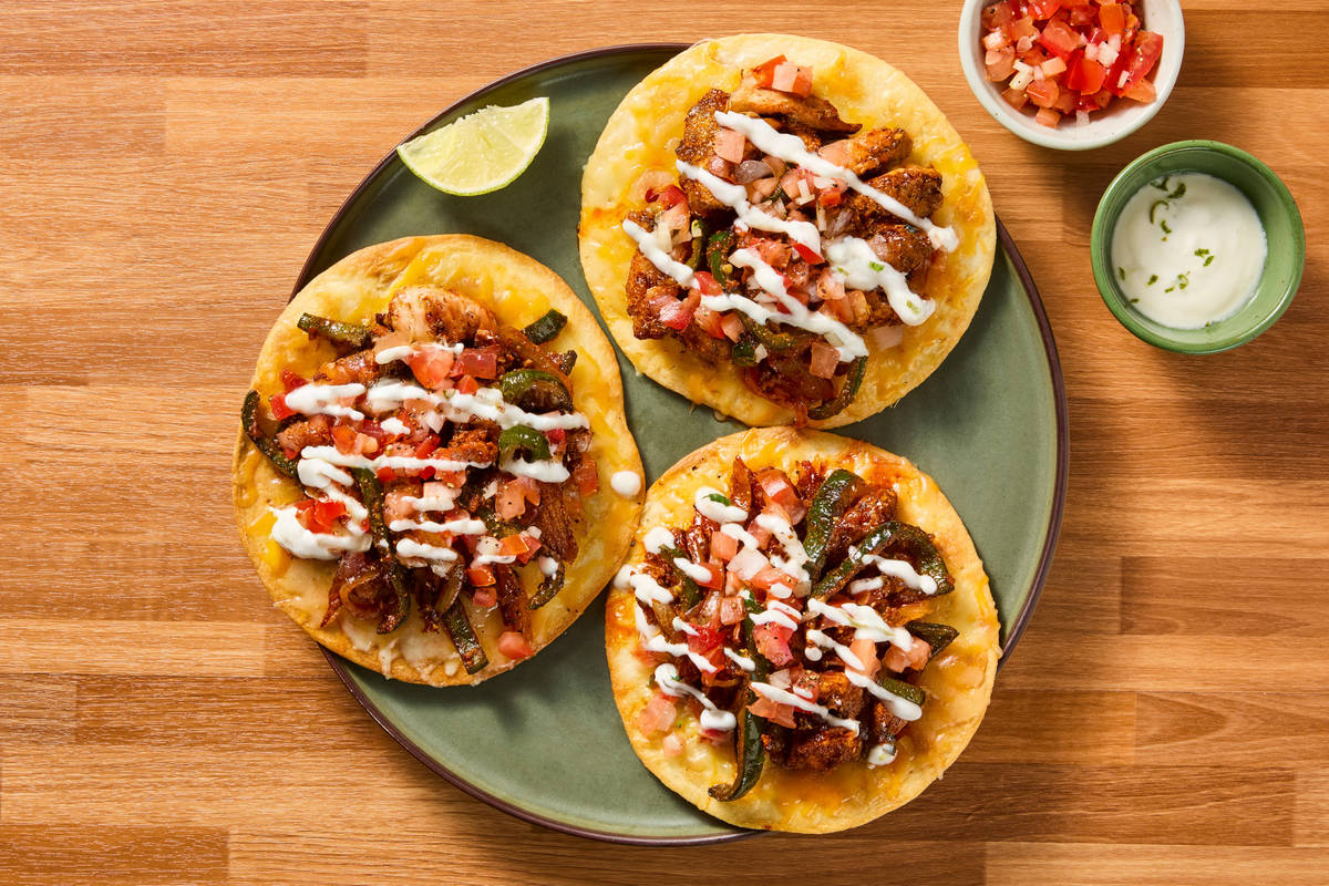 Chicken & Cheese Tostadas