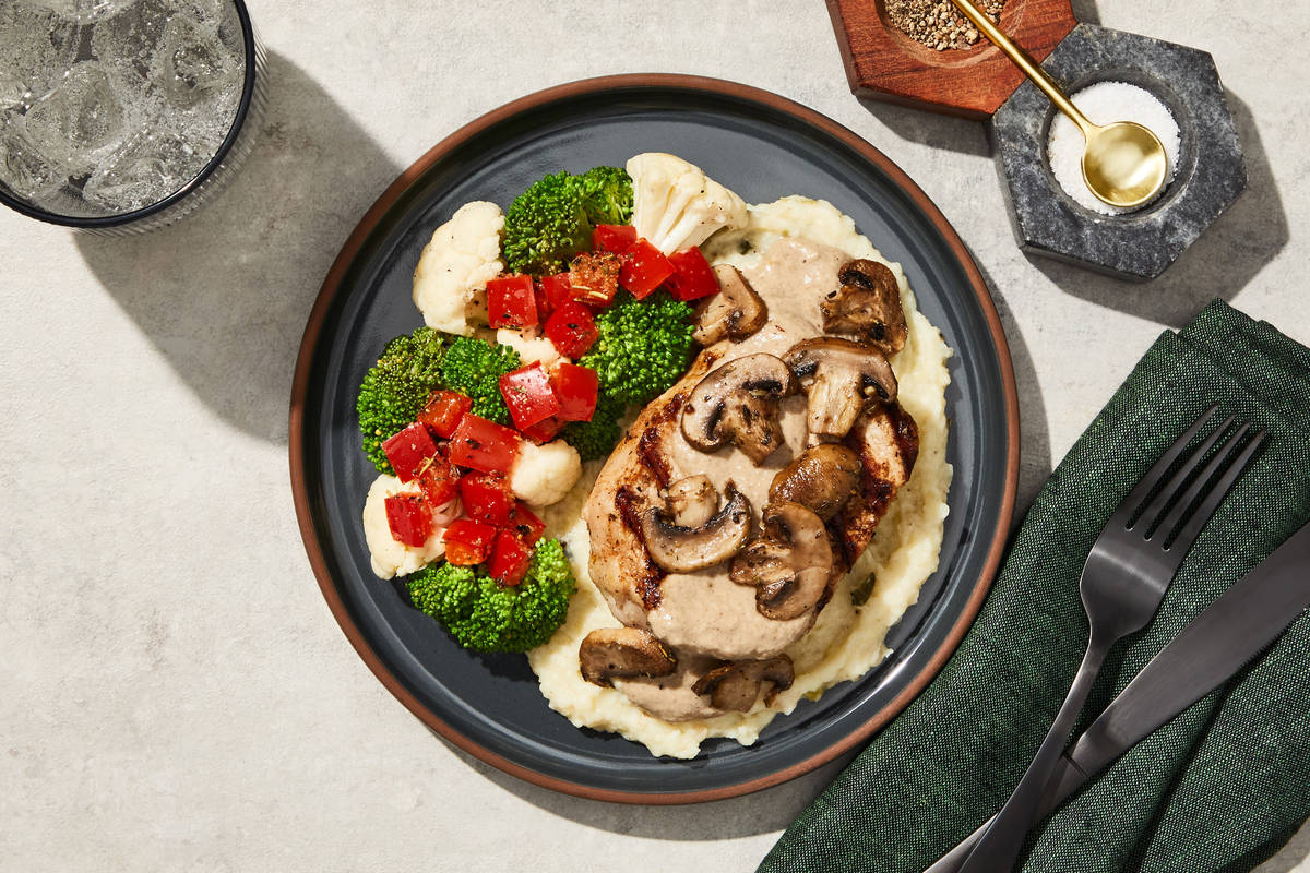 Mushroom & Onion Cream Chicken Breast