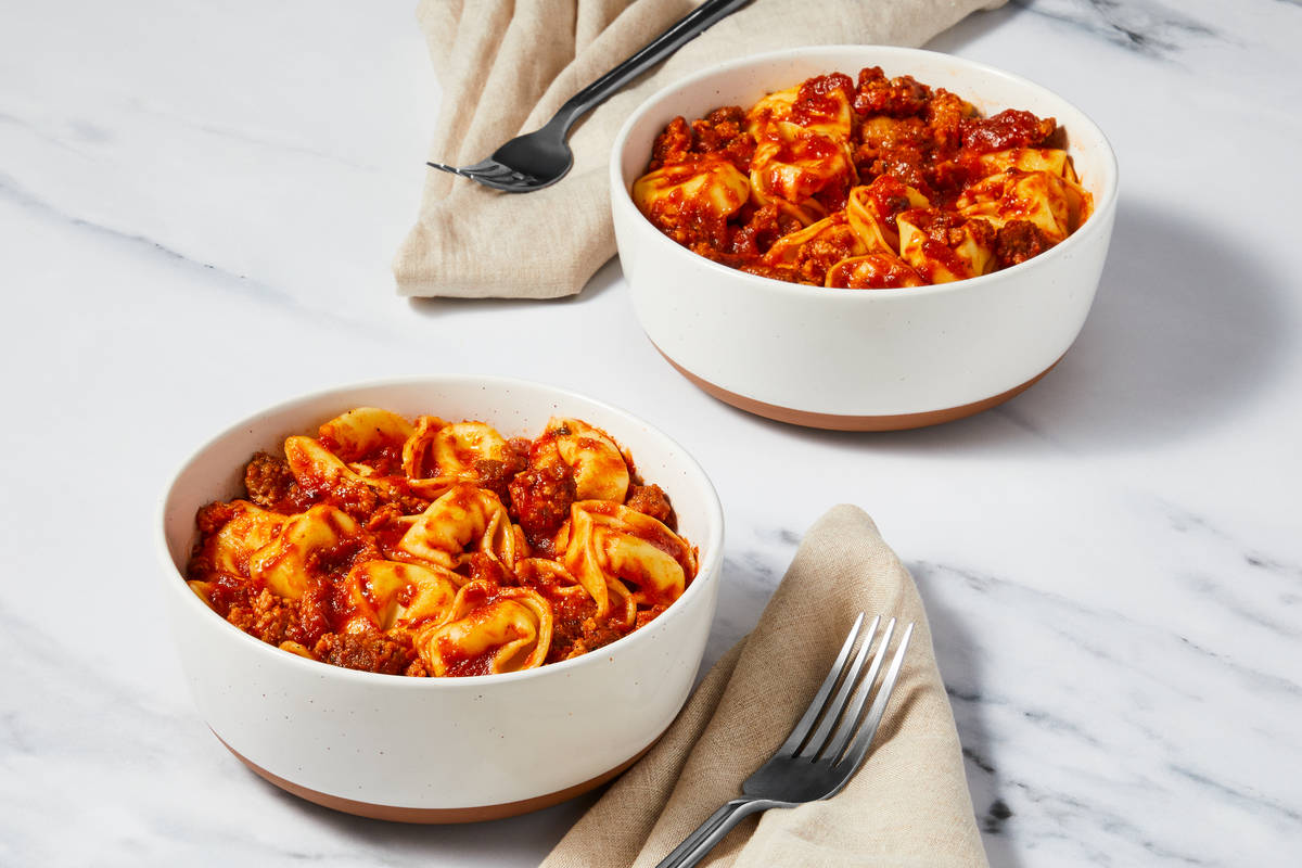 Super-Quick Turkey & Tortelloni Marinara