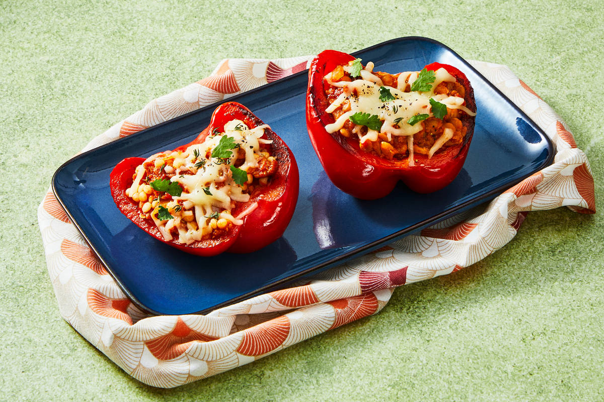 Italian Chicken Sausage Stuffed Peppers