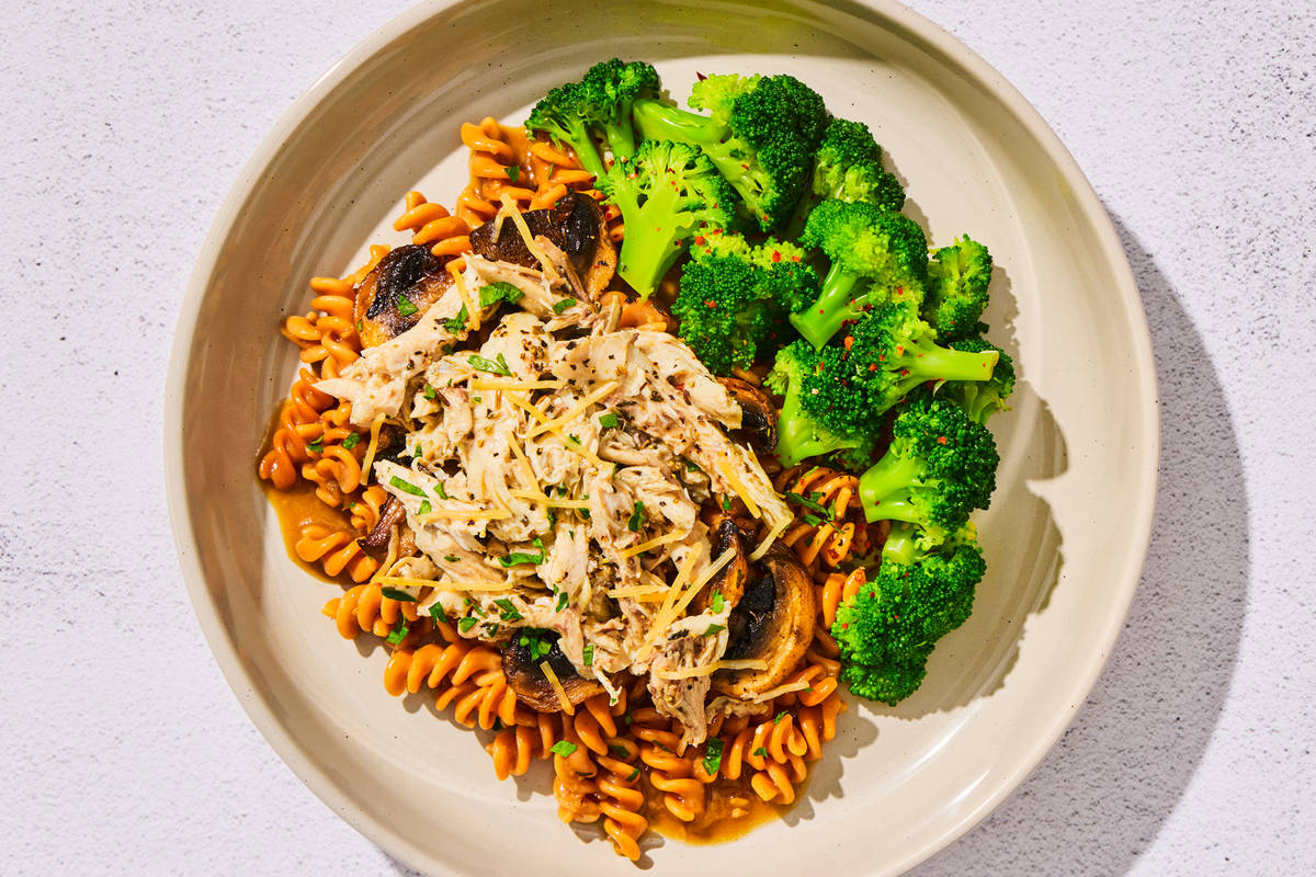 Red Wine Mushroom & Chicken Fusilli
