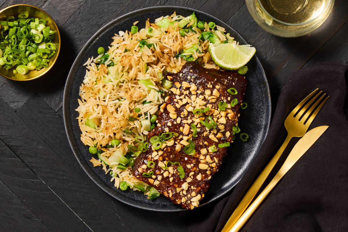 Peanut-Crusted Pork Ribs