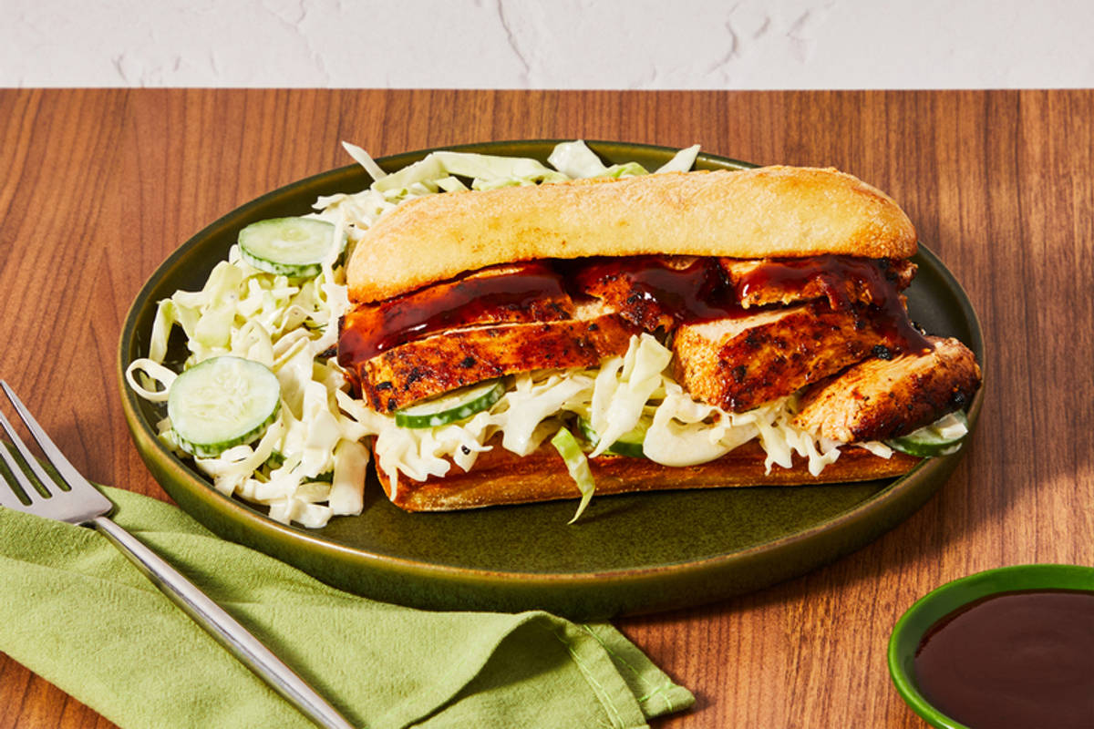 BBQ-Sauced Chicken Sandwiches