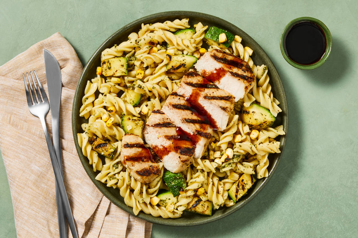 Grilled Balsamic-Glazed Chicken Breasts