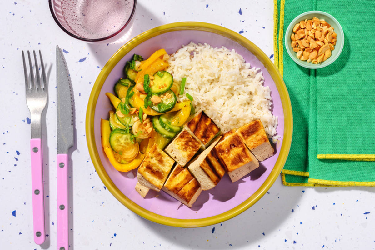 Sticky Grilled Lemongrass Tofu