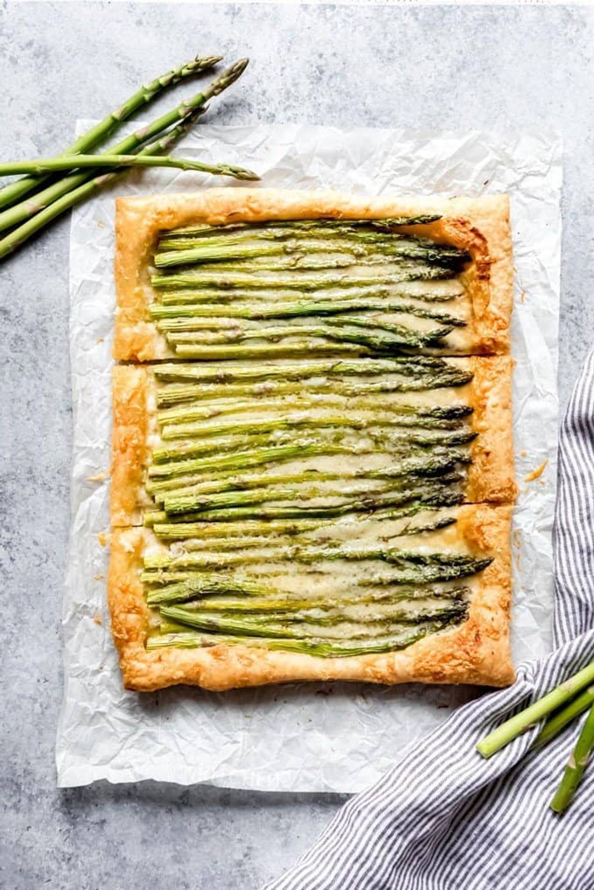 Steak and Asparagus Tart