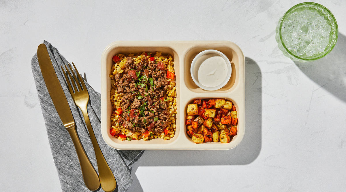 Ready-to-Heat: Lebanese-Style Beef & Rice Bowl