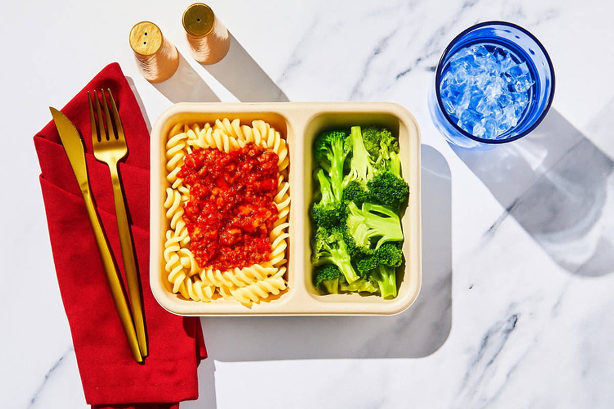 Fusillis et ragù de dinde à l’italienne