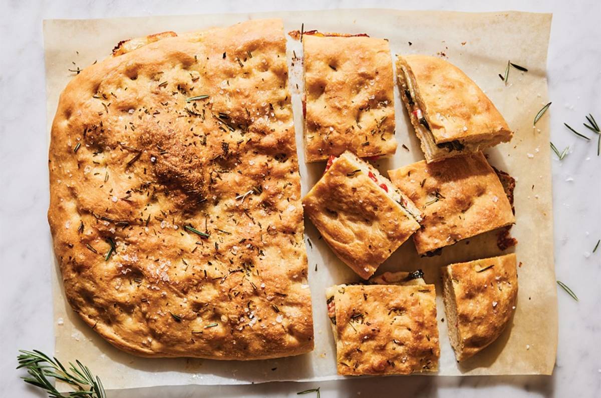 Mozzarella-Stuffed Focaccia with