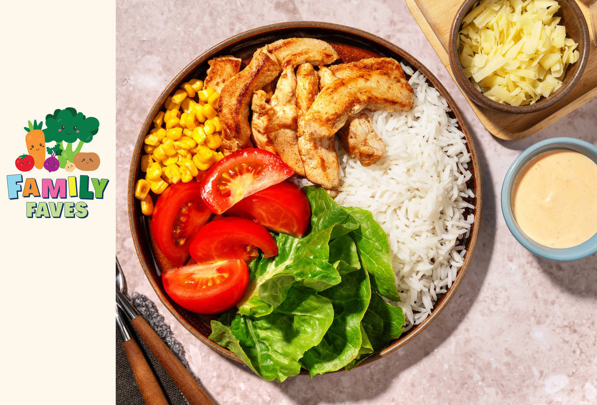 Tex-Mex Chicken Strips & Veggie Fiesta Plate