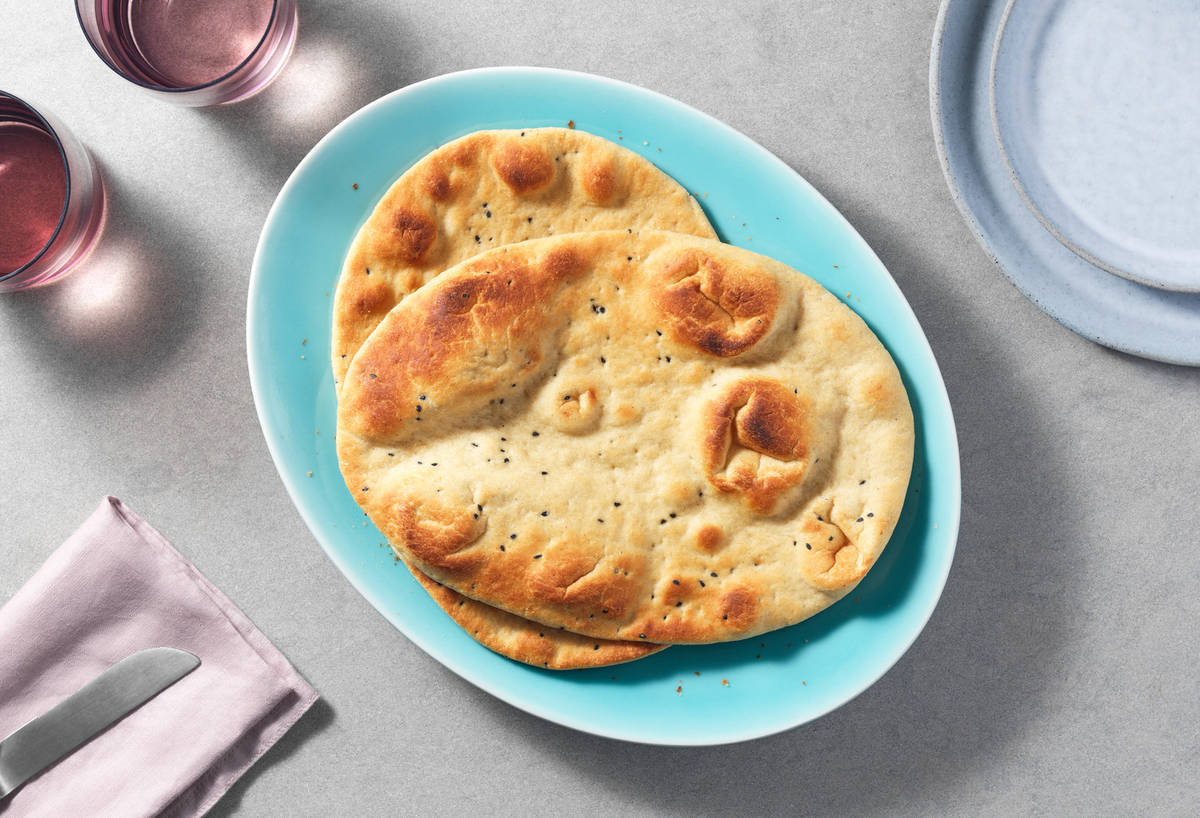 Naanbrood met knoflook & kruiden