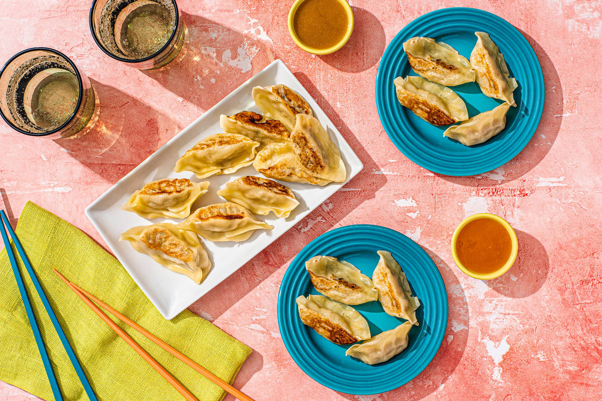 Ensemble de gyoza au poulet