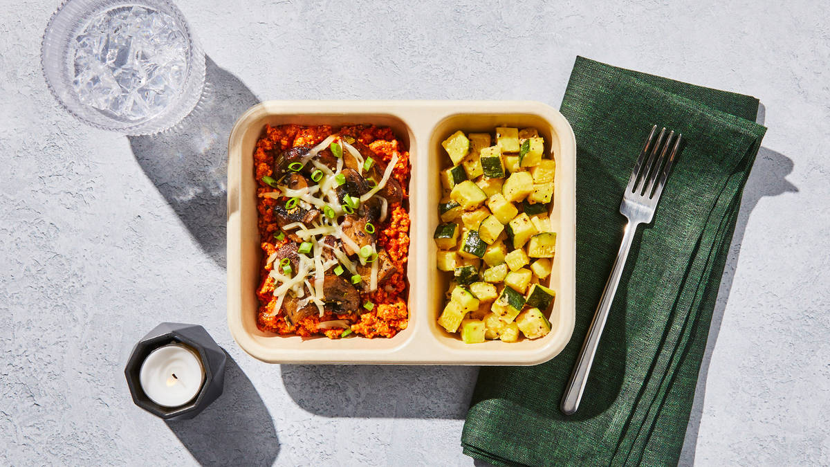 Ready-to-Heat: Turkey Bolognese & Roasted Portobellos