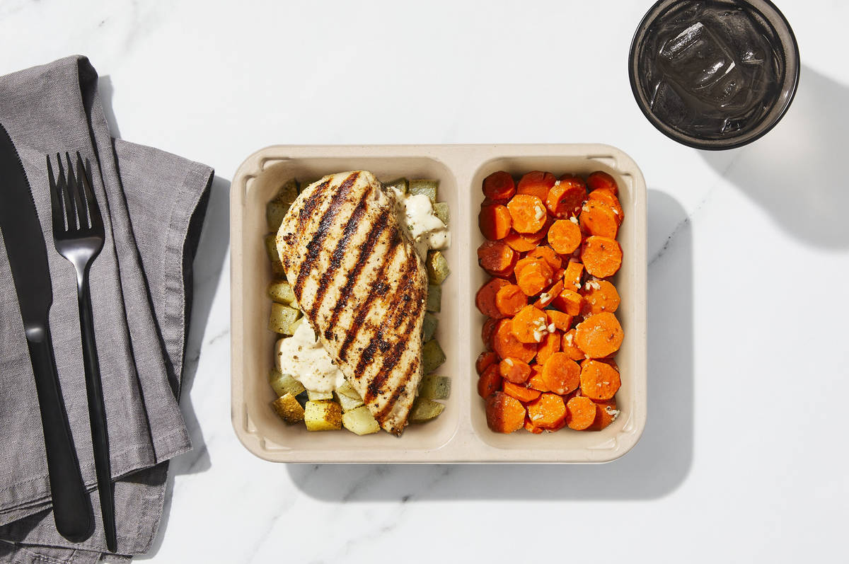 Poulet grillé au poivre vert