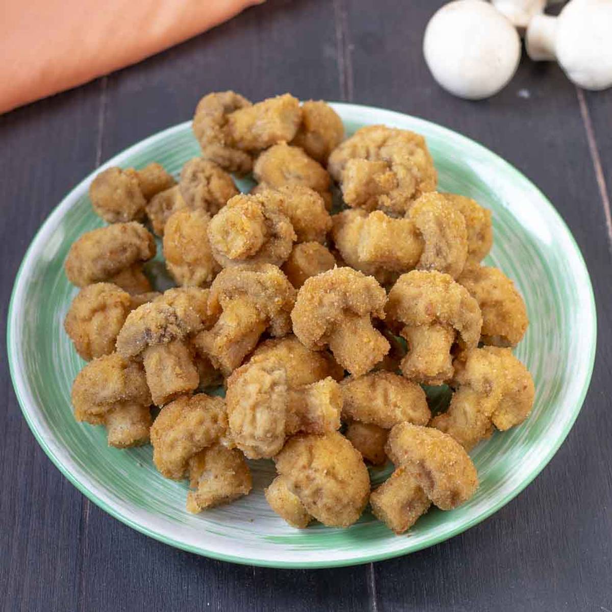 Champignon fritti con fonduta di Fontal