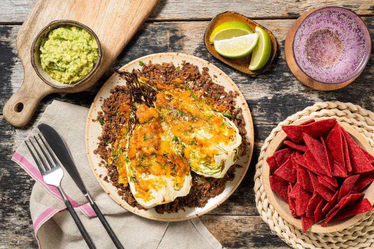Roasted Sweetheart Cabbage with Cheese & Panko Topping