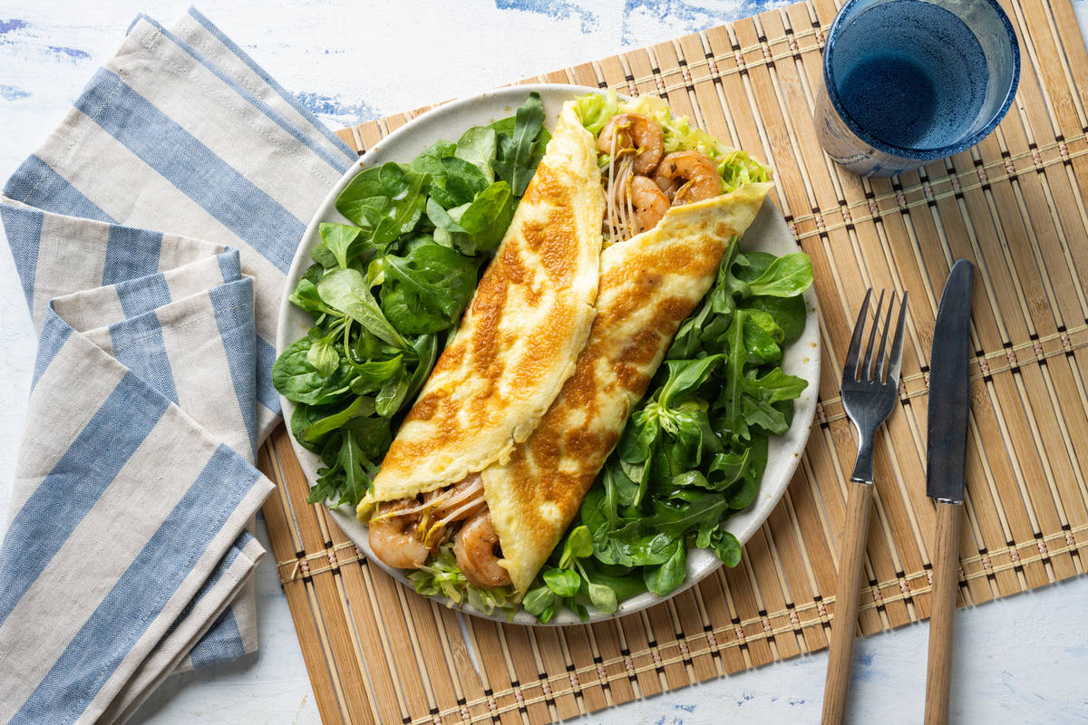 Keto omeletpannenkoeken met beef