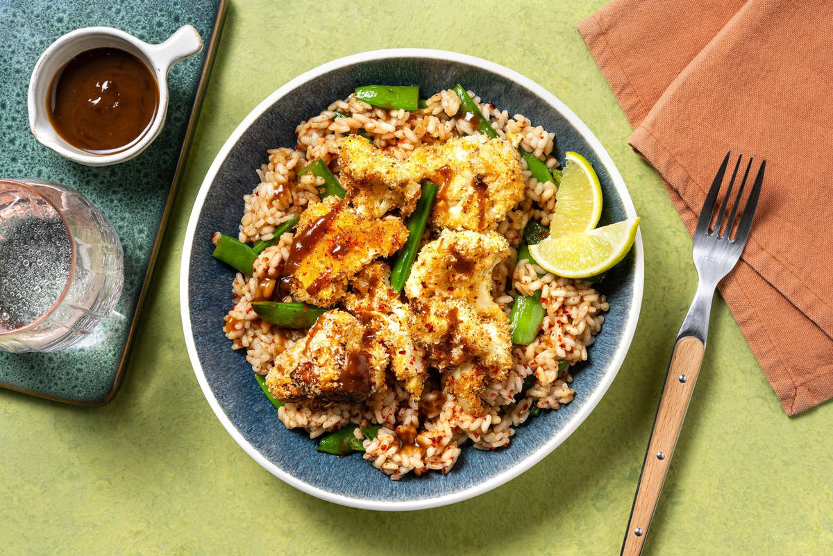Crispy Cauliflower Cashew Satay