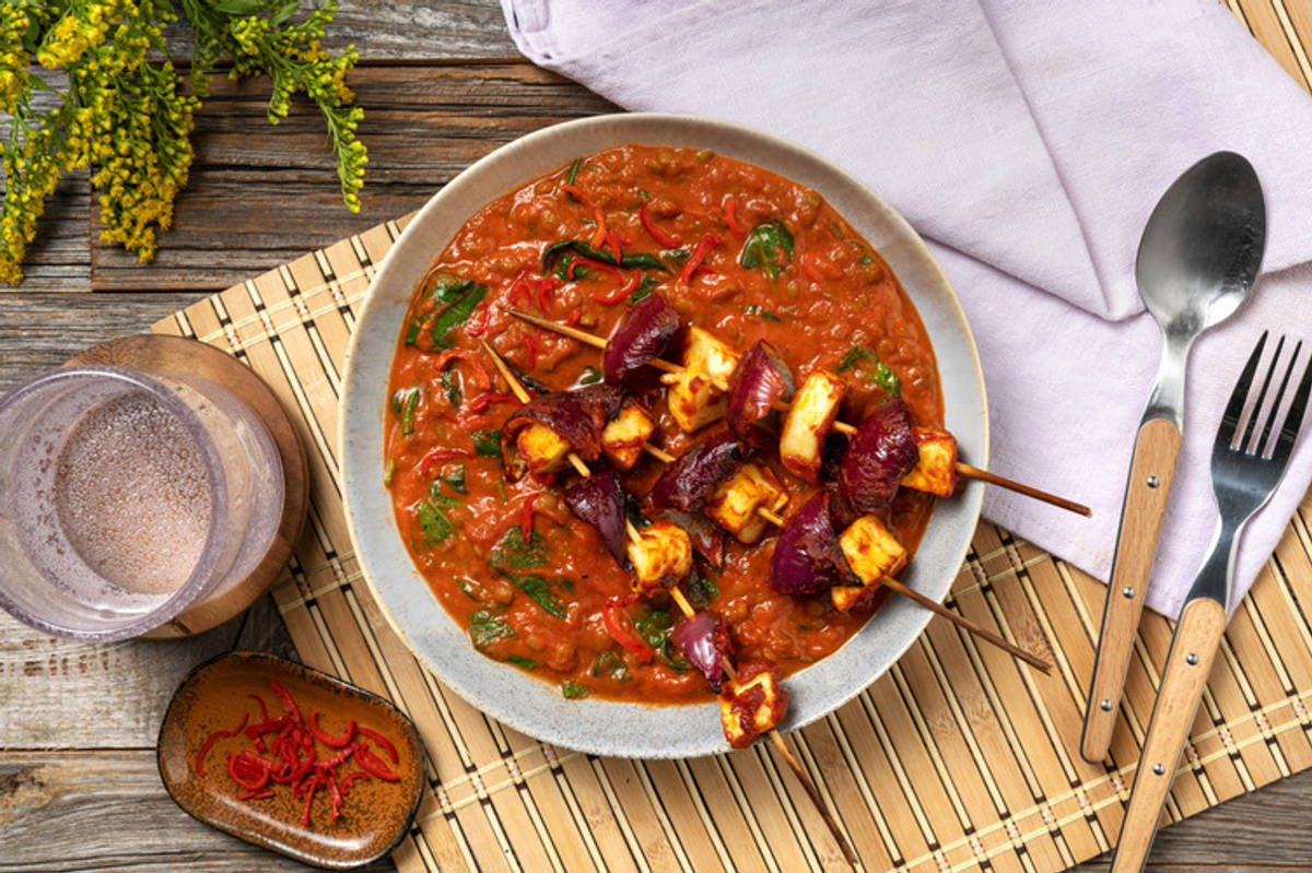 Harissa Chicken and Bell Pepper Skewers