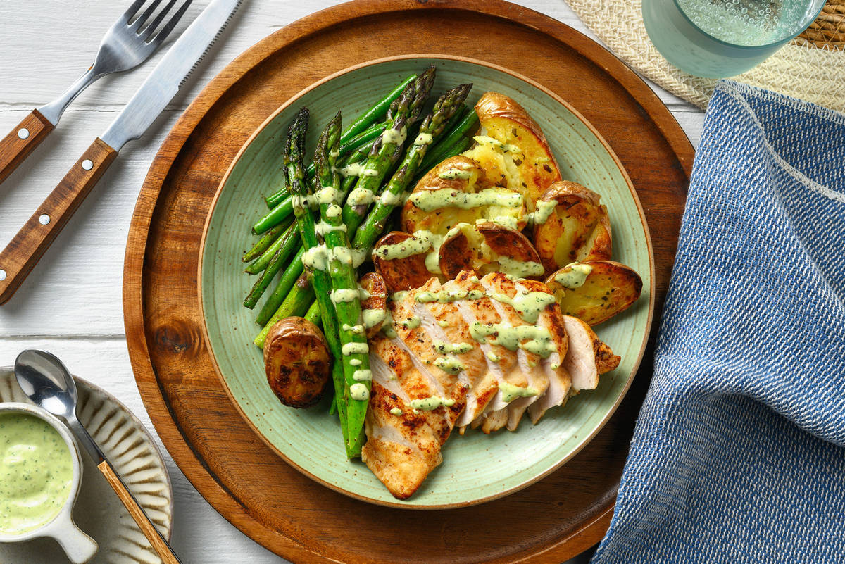 Thyme Chicken Breast & Herbed Butternut Squash