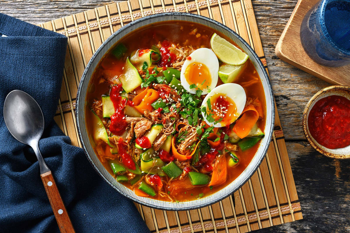 Pho Inspired Pulled Beef Soup