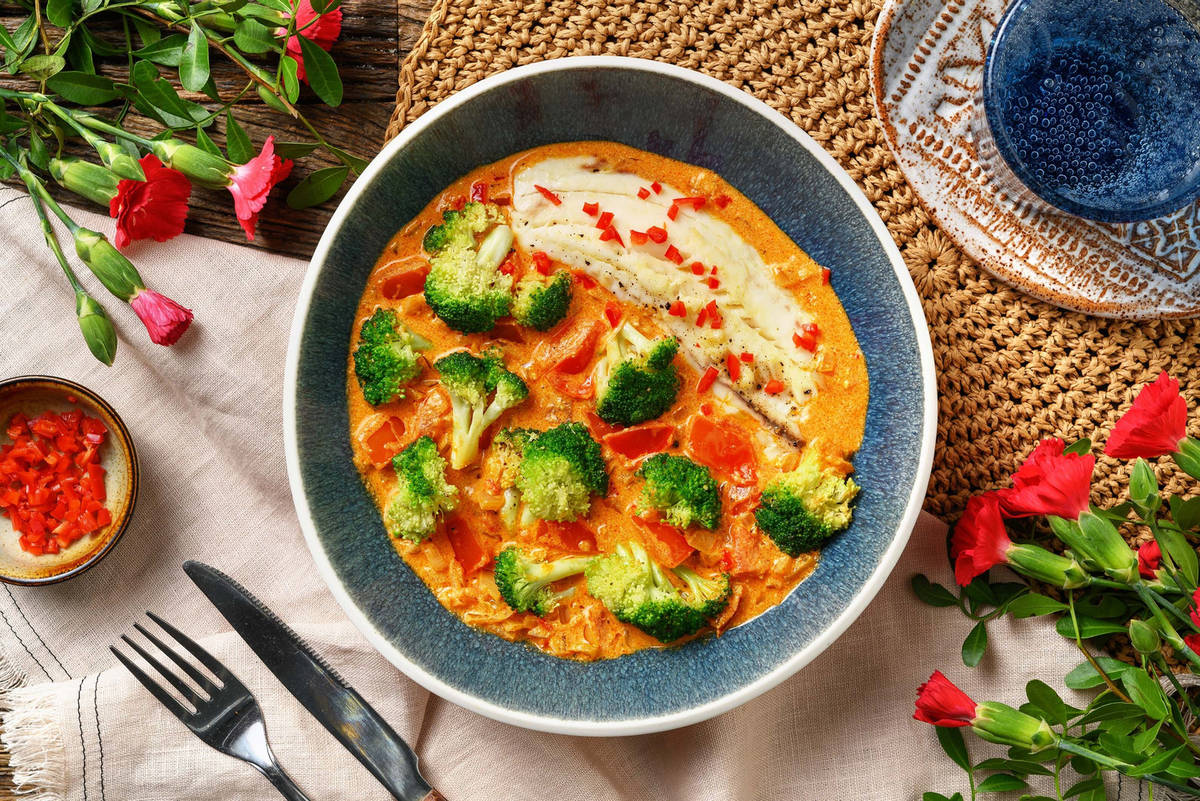 Red Thai Inspired Basa Coconut Curry 