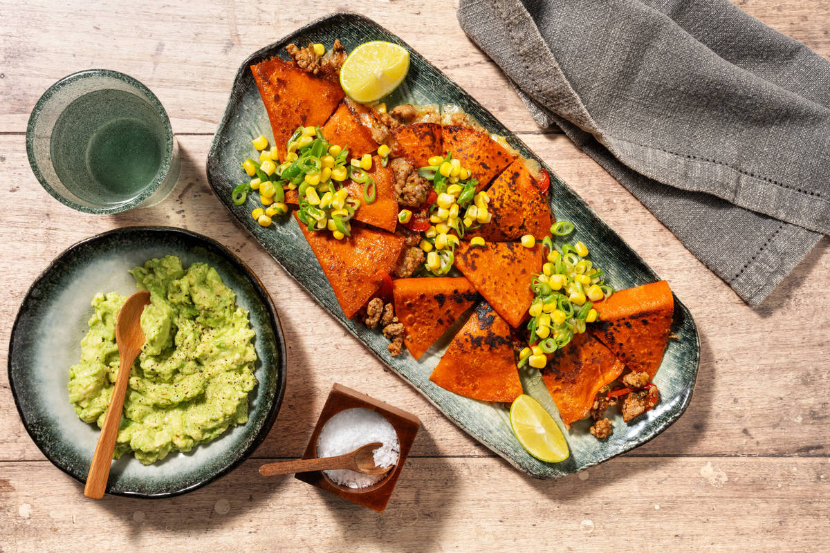 Quesadilla's met kip en paprika