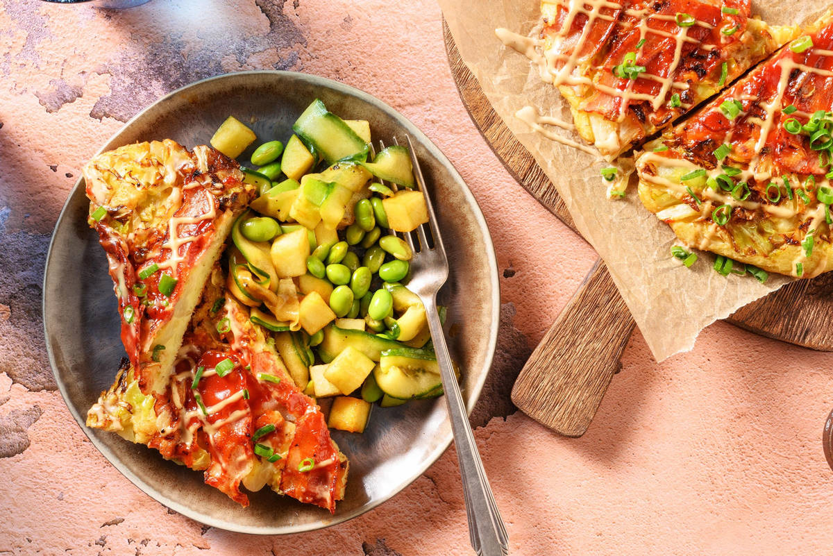 Okonomiyaki with Bacon