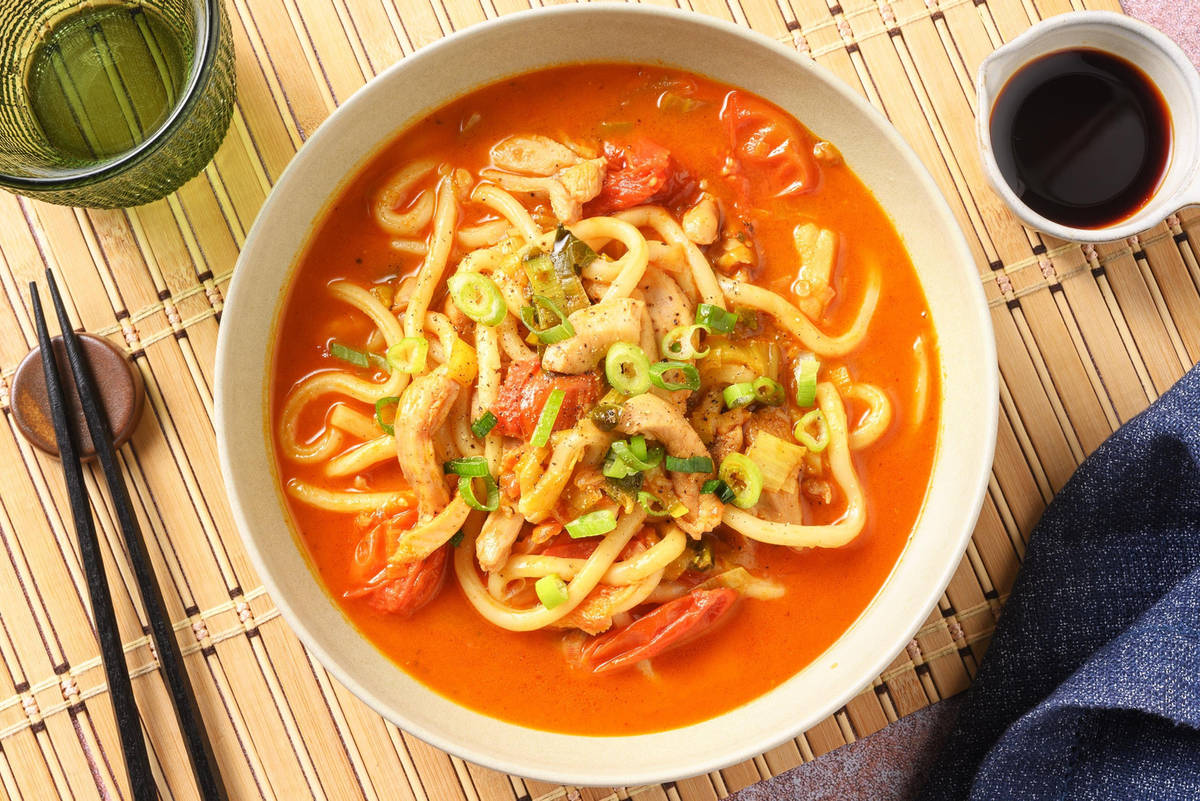 Chinese stijl hotpot-soep met kip