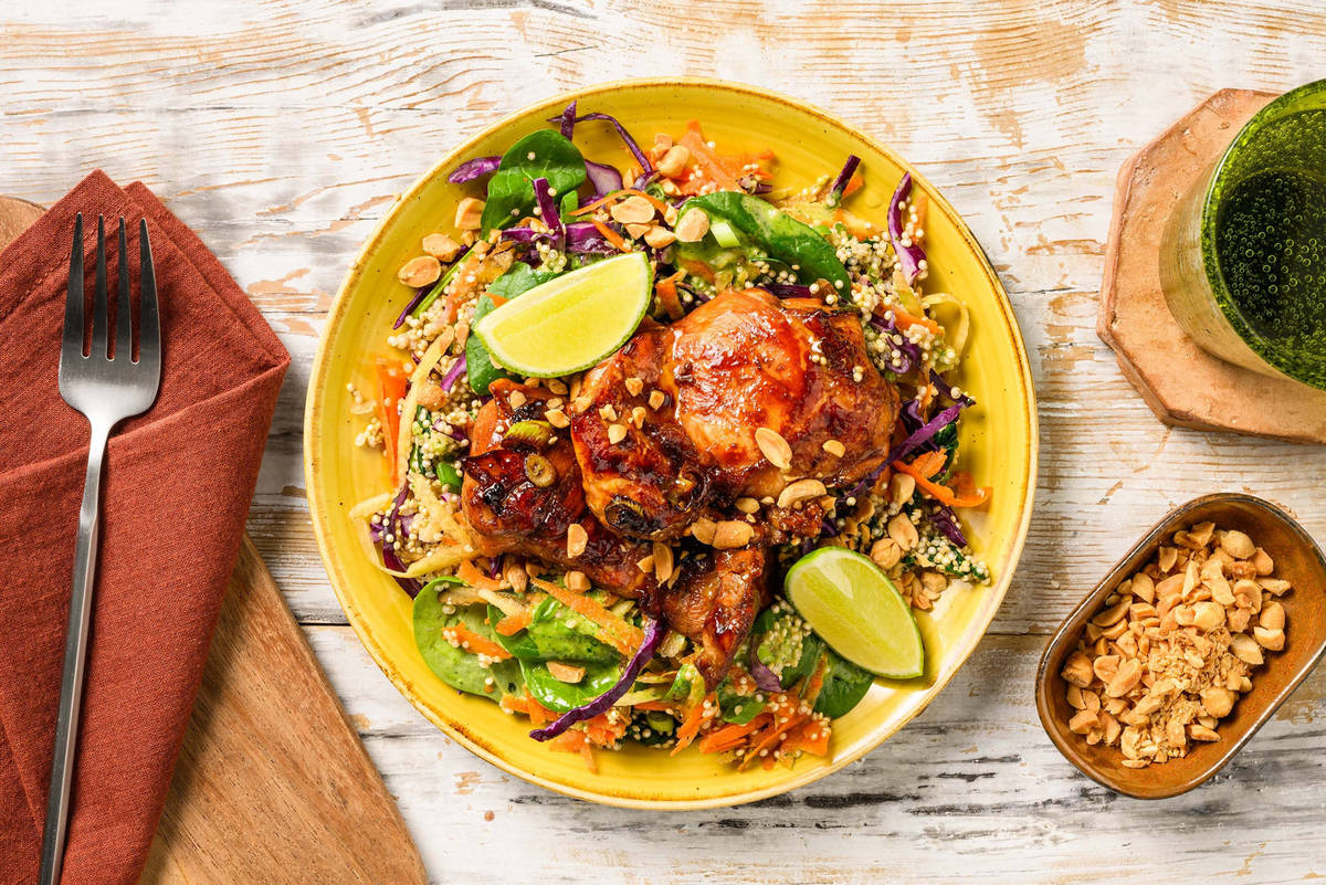 Quinoasalade met kip en citroengras 