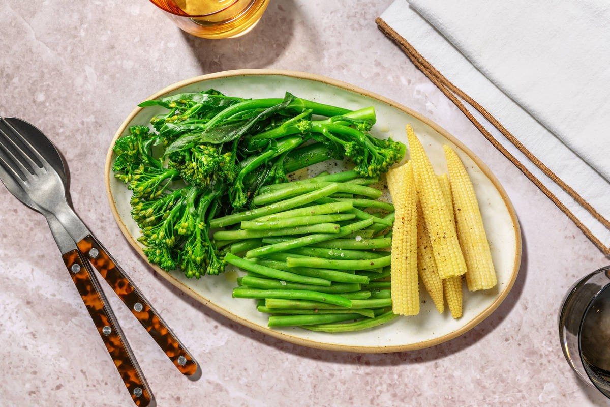 Tenderstem® Broccoli, Baby Corn and Fine Beans