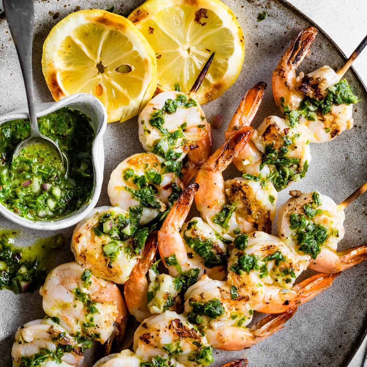 Shrimp with Chive-Garlic Aioli