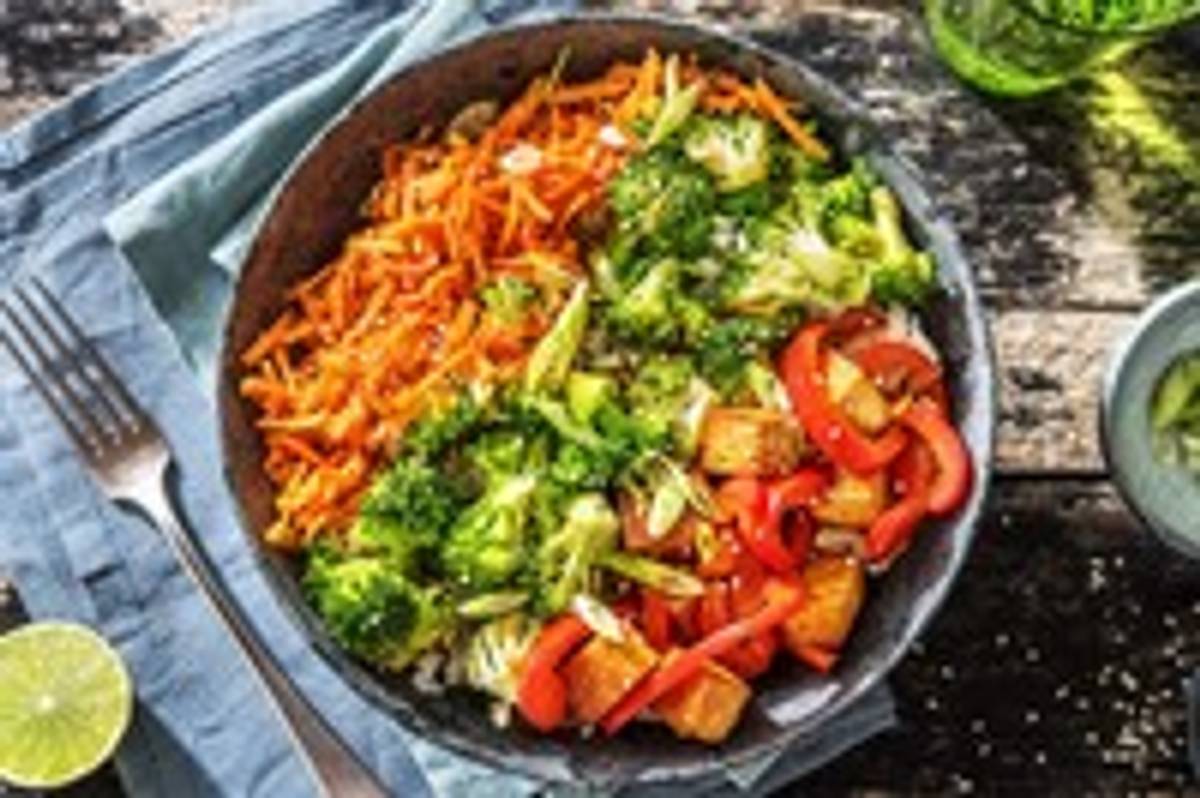 Spiced Tofu Rice Bowl
