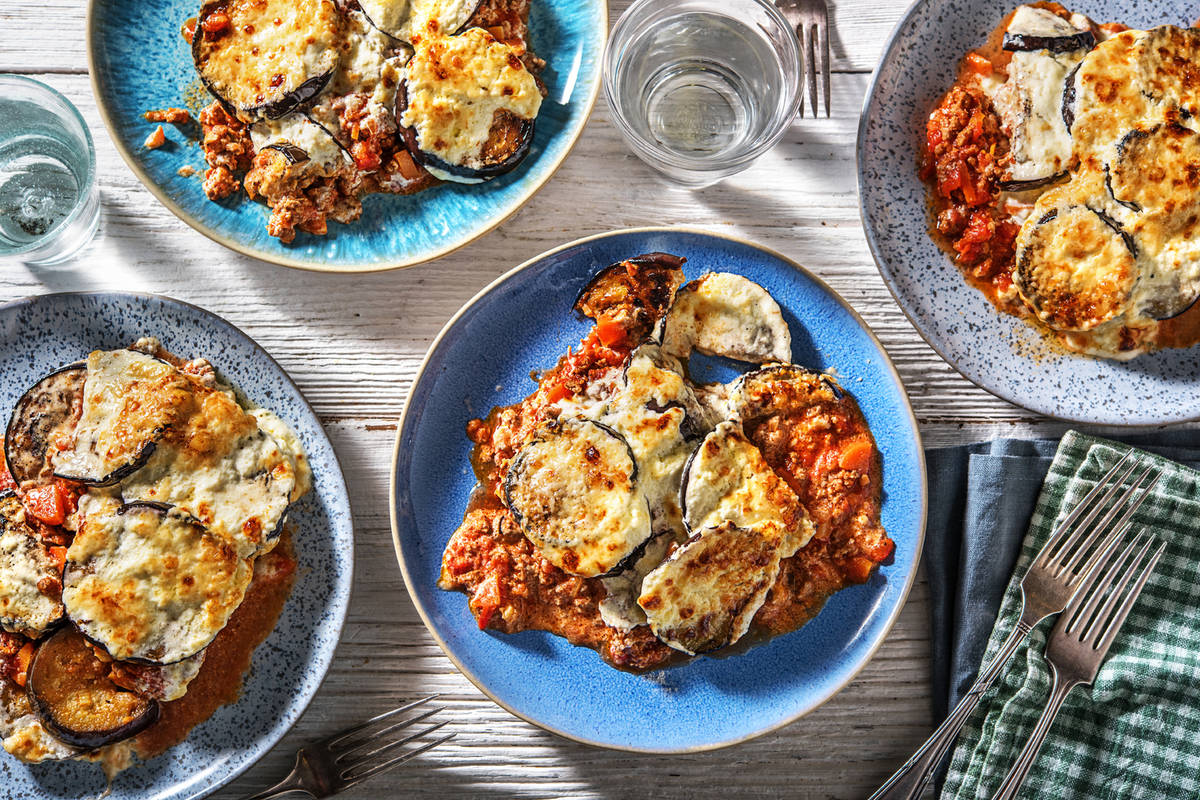 Greek Style Meat-Free Mince Moussaka