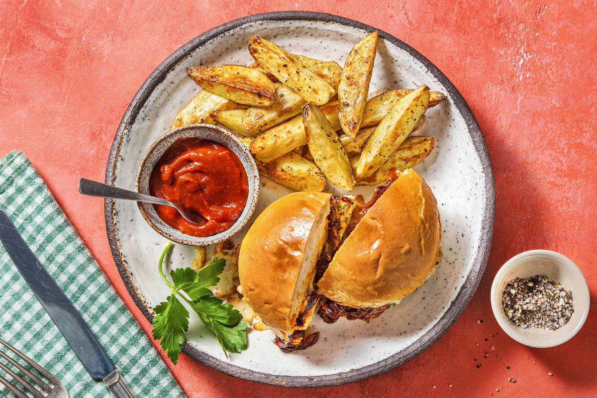 Turkey And Caramelized Onion Patty Melt