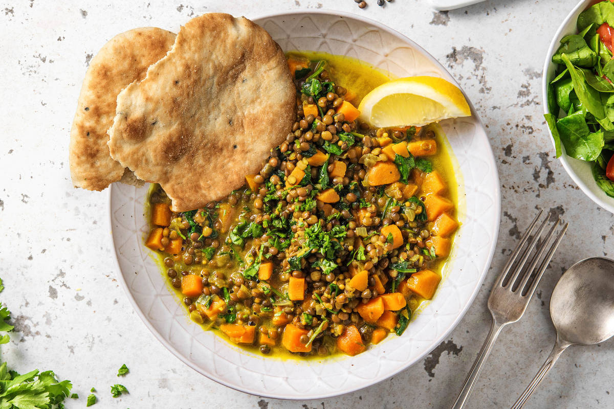 Mijoté de lentilles à l'indienne
