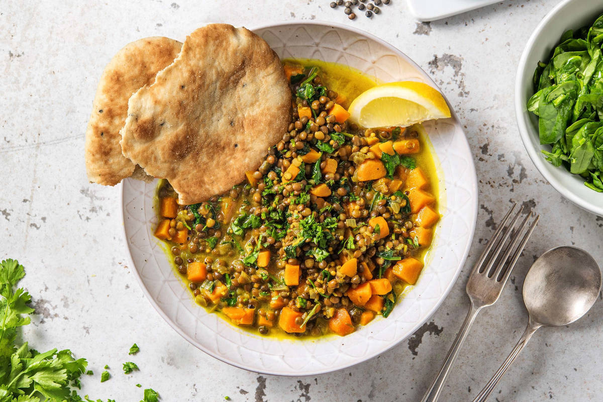 Mijoté de lentilles à l'indienne