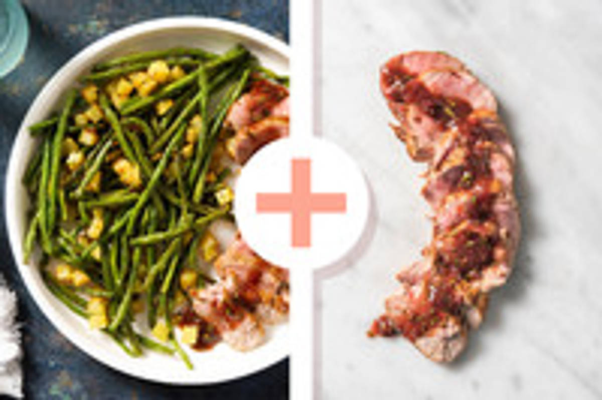 Double protein (NL) - Varkenshaas met aardbeien-balsamicosaus